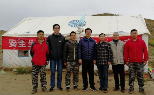 潘正勤局长到青海铜矿普查项目组检查指导工作