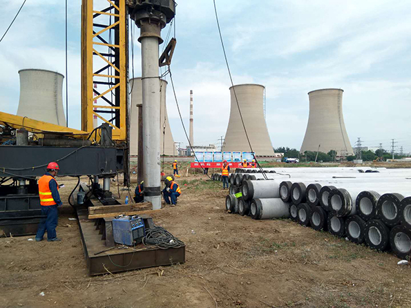 山东鲁西发电工程项目首根桩基顺利开钻