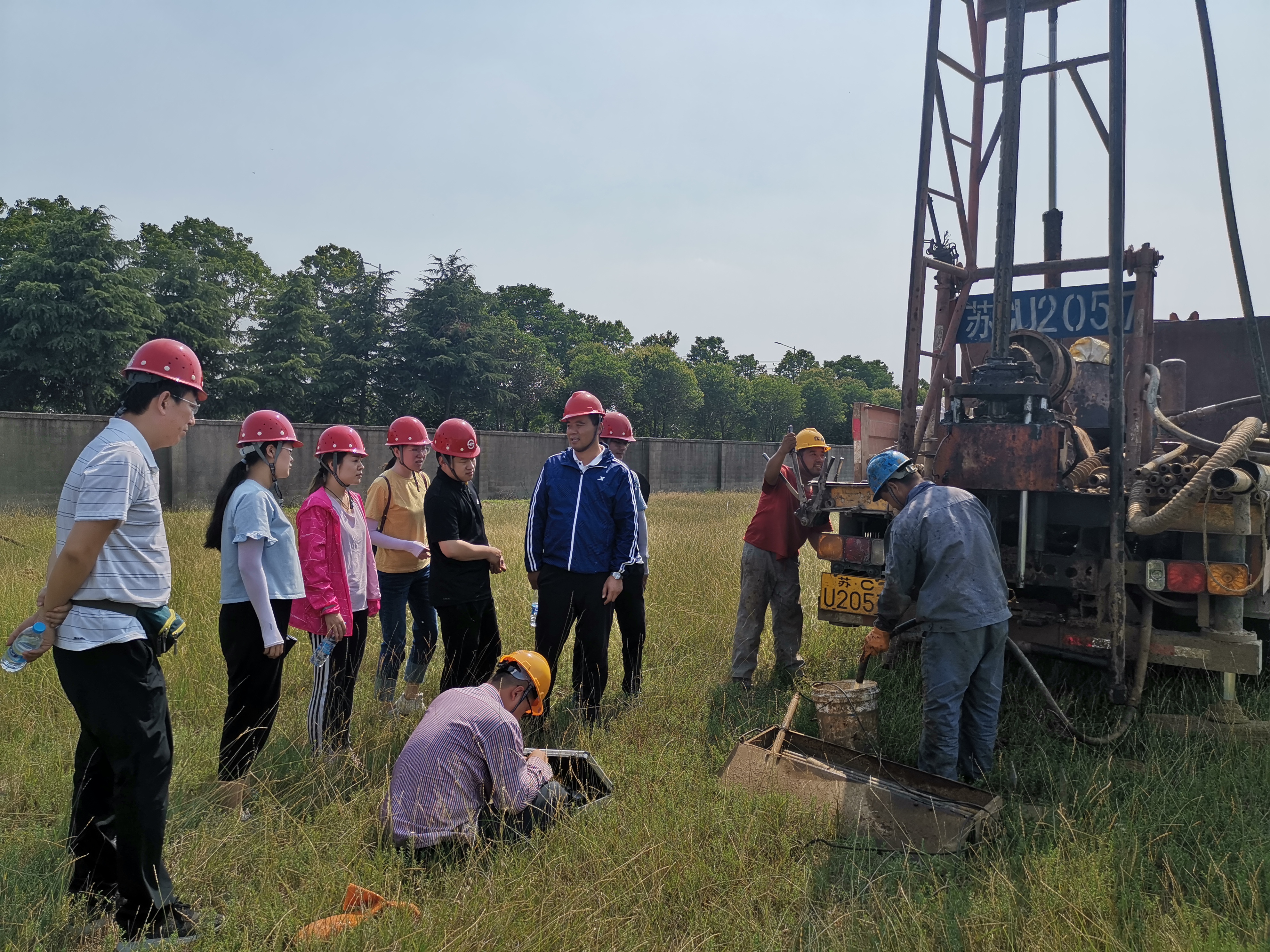地环院地环所赴二勘院工地学习工程勘察野外施工技术要点
