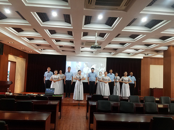 苏北片“江苏地矿‘歌颂祖国’职工歌咏大会”节目审核工作在我队举行